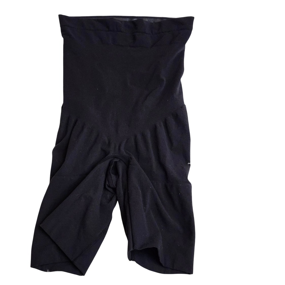 Spanx Shapewear Bodysuit High Waist Thigh Slimmer‎ Black 1X/1TG